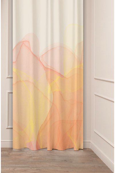 GREENDECOR Sarı Bej Krem Fuşya Minimalist Soft Pastel Özel Tasarım Dijital Ba...
