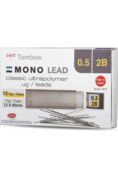 Mono Lead 0.5mm 2B Min (Uç) 12'li Kutu