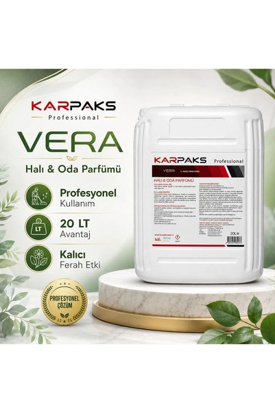 KARPAKS Vera Halı ve Oda Parfümü 20 Lt Profesyonel Büyük Boy Ferah ve Temiz Koku
