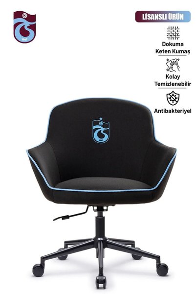 Trabzonspor Fanchair x Icon Siyah Kumaş Çalışma Koltuğu