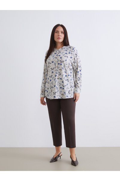 LC Waikiki LCWAIKIKI Classic Brown Standard Fit Cigarette Women's Pants, Feat...