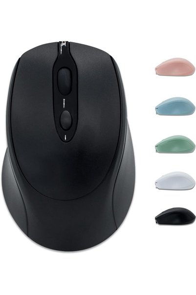 VU-TEK Mouse wireless 127, Bluetooth + WIFI, reîncărcabil, mod dual - Negru