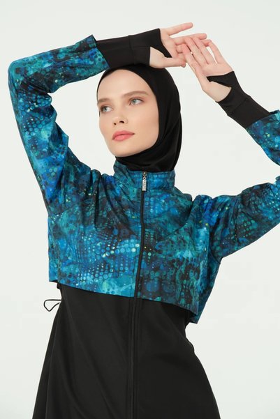 ALFASA 25325 Women's Long Sleeve Hijab Swimsuit