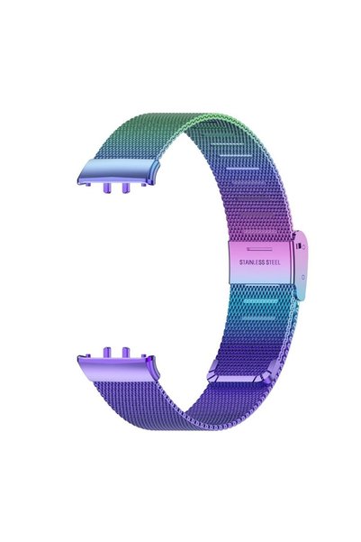 choice2 Multicolor Stainless Steel Strap for Galaxy Fit 3 Smartwatch Strap Me...