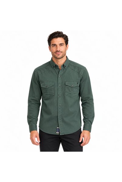 citra Premium Dokulu cepli Gabardin Kot Trend Erkek Gömlek