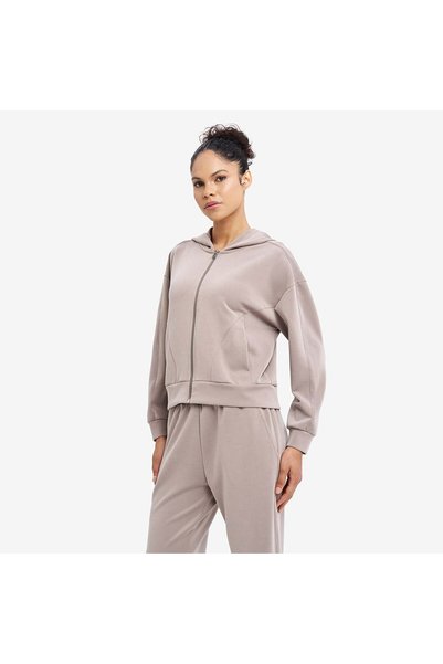 Lescon Kadın Fermuarlı Kapüşonlu Sweatshirt 26N-2101
