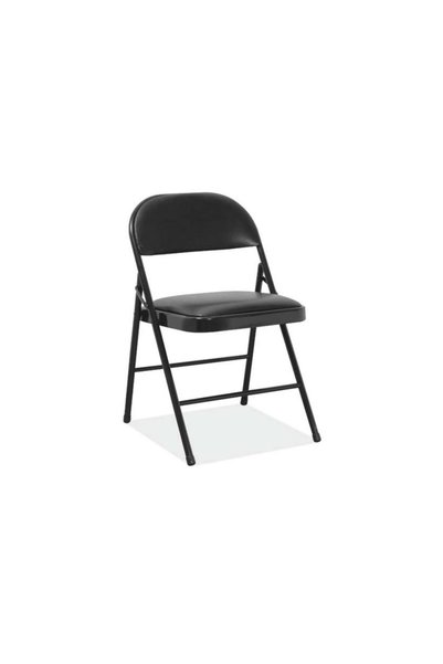 Z-Tools Scaun pliant, șezut din vinil negru / ZTS9168