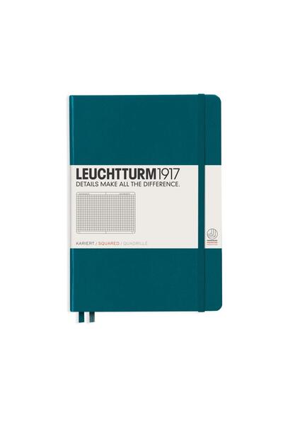 Leuchtturm Caiet A5 Aritmetică Copertă Cartonată Verde Pacific