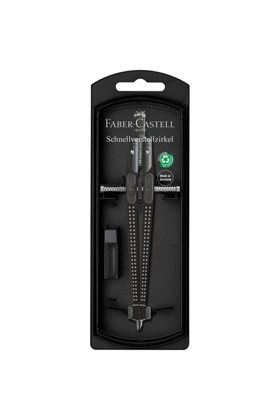 Faber Castell BLACK FABER-CASTELL COMPASS QUICK-SET GRIP