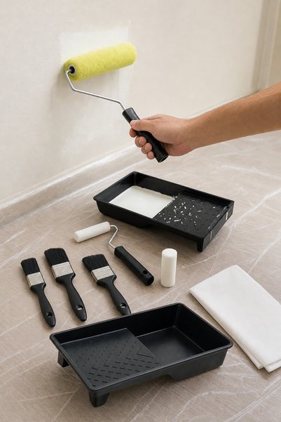 OEM Set de Zugravit - 10 piese - Pensule Vopsit, Organizare-Curatare Casa