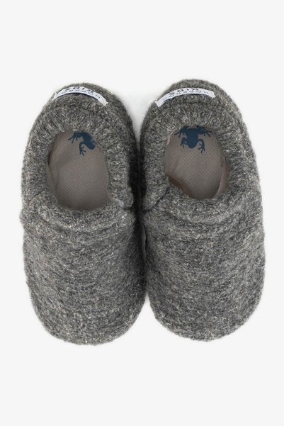 HOPFRÖG Recycled Woo Wooly Yünlü Gri Barefoot Patik (Hediye Seti)