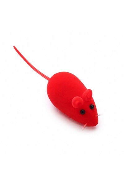 FOXMAG24 Toy Mouse with Sound for Cats, Red