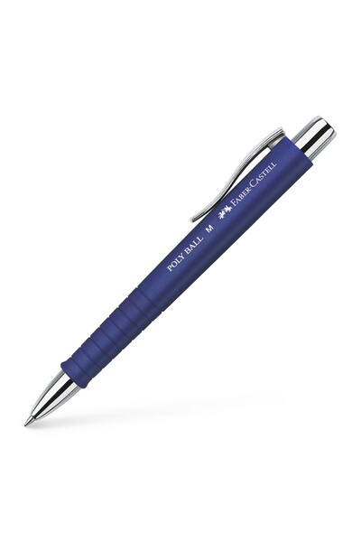 Faber Castell Faber-Castell Tükenmez kalem Poly Ball Mavi M uç Mavi Refill (2...