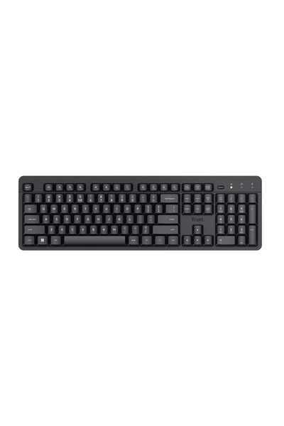 Trust Tastatura Ody II, Wireless, Negru, EN US