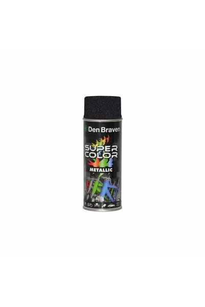 Den Braven Vopsea spray, finisaj metalic 400ml, negru / D43440001