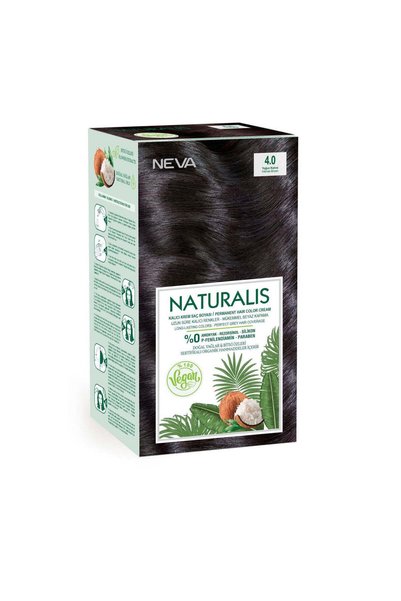 Neva Vopsea de păr vegană fără amoniac, Satin Intense 4.0, Naturalis, Neva, 1...