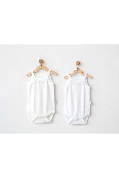 andywawa Andy Wawa Baby Girl Strap Bady 2-Piece Beige