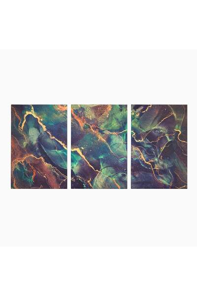 Luxcanva Set 3 Tablouri Canvas Abstract Dream 300x150 cm (3 x 100x150) pe Sas...