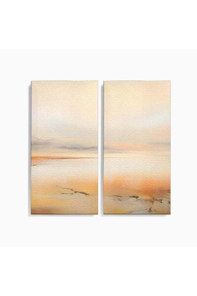 Luxcanva Set 2 Tablouri Canvas Relaxare 120x120 cm (2 x 60x120) pe Sasiu Lemn...