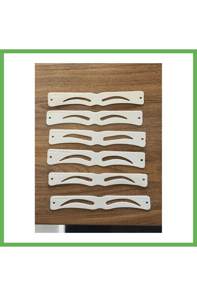 TheGencoo 3D-Printed Eyebrow Shaping Template, Set of 6, Eyebrow Molds, Eyebr...