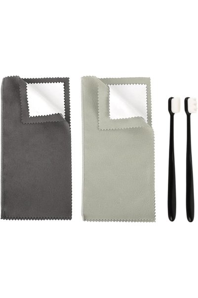 ELEPHANTBOAT ® 2PCS Jewelry Cleaning Cloth Set, Silver & Gold Polishing Cloth...