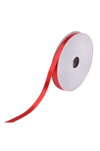 OEM Panglică satinată roșie 15 m x 10 mm pentru ambalarea cadourilor și decor...