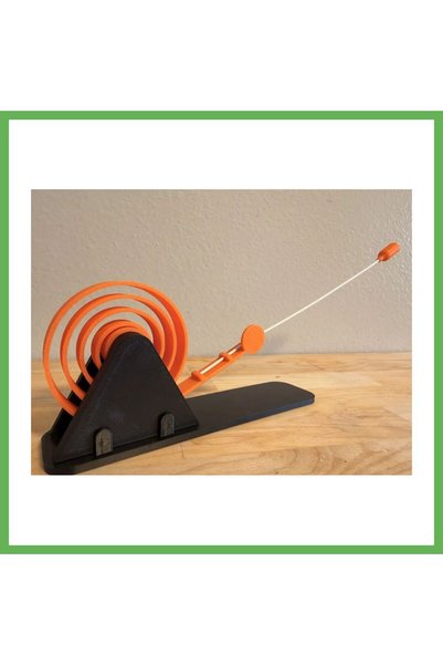 TheGencoo 3D Printed Spring Spiral Cat Toy, Bouncing Spiral Interactive Play ...