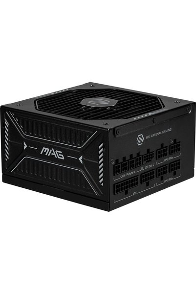 MSI 850W 80+ GOLD MAG A850GLS PCIE5 ATX 3.1 PCIe 5.1 12V-2x6 Tam Modüler Power Supply