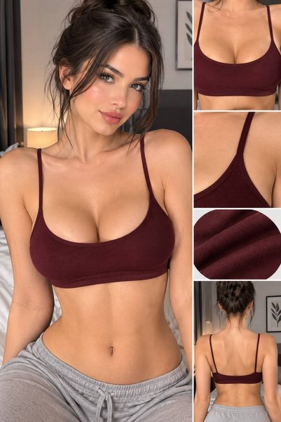MİO ESTİLO Bustier cu bretele cu o singură șnură