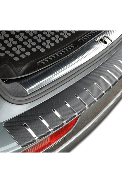 OEM Folie protectie portbagaj in doua straturi, Crom si Carbon 3D Negru 83 x ...
