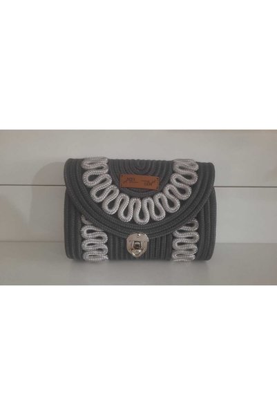 MTG JÜT TASARIM Sümbül Model Crossbody Jute Wicker Cord Strap Handmade Should...