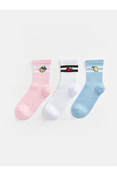 LC Waikiki 3-Piece Girls' Socks (W6)