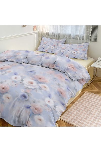 LEADER GLOBAL High Comfort Boho Bedding Set 3Pcs, Household Decor Bedding