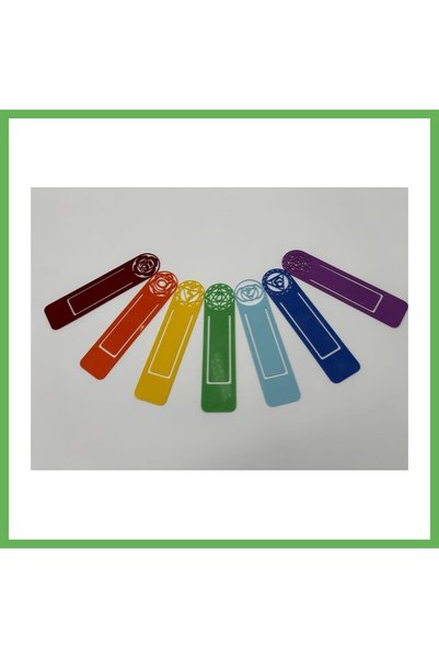 TheGencoo 3D-Printed Chakra-Themed Bookmark Set: Colorful Decorative Bookmark...
