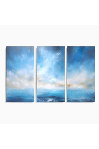 Luxcanva Set 3 Tablouri Canvas Oras Vazut Din Avion 180x120 cm (3 x 60x120) p...