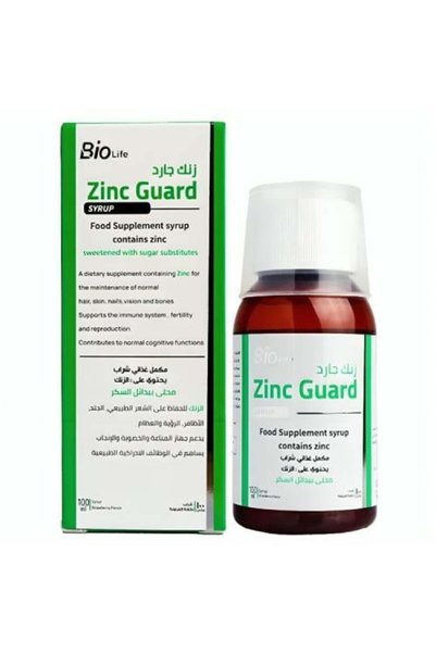Biolife بايو لايف زنك جارد شراب زنك لدعم المناعة وصحة الجسم – 100 مل