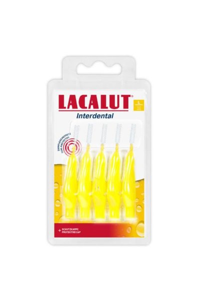 lacalut Periute Interdentare L 4 mm, Galbene - Lacalut, 5 buc