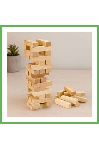 TheGencoo 54-Piece Wooden Balancing Game (Jenga) GEN01