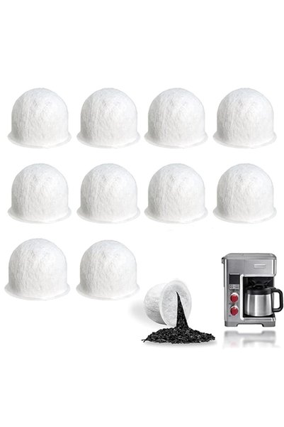 Yelajoy 10 PCS Charcoal Water Filter Pods, Activated Carbon Coffee Machine Re...
