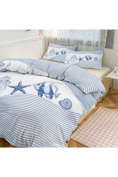 LEADER GLOBAL Bohemian Cosy Sleep Bedding Set 3Pcs, Stylish Duvet with Pillow...