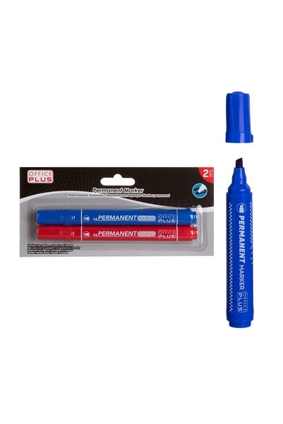 MARKER permanent pentru scriere și etichetare, 2 bucăți, albastru – permanent...
