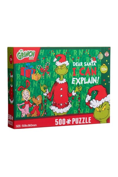 OEM Puzzle de Crăciun Grinch cu 500 de piese, joc de asamblare cu tematică fe...