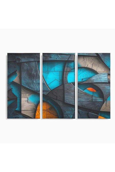 Luxcanva Set 3 Tablouri Canvas Spatiul dintre ganduri 150x100 cm (3 x 50x100)...