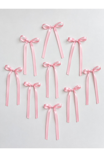 Generic Brand 10 ready-made 1-cm-long ribbon bows with bow detail for birthda...