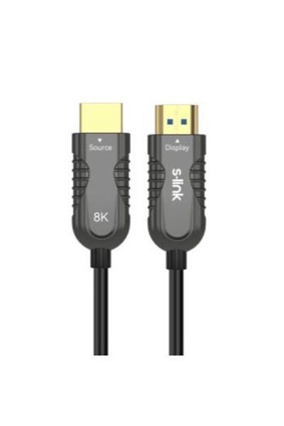 Hytech S-link SL-HM8K060 HDMI TO HDMI 60m v2.1 8K60 HZ 4K 120HZ Fiber Kablo