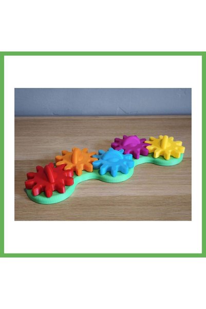 TheGencoo 3D-Printed Chain Gear Set - Colorful 5-Piece Gear Set, Mechanical S...