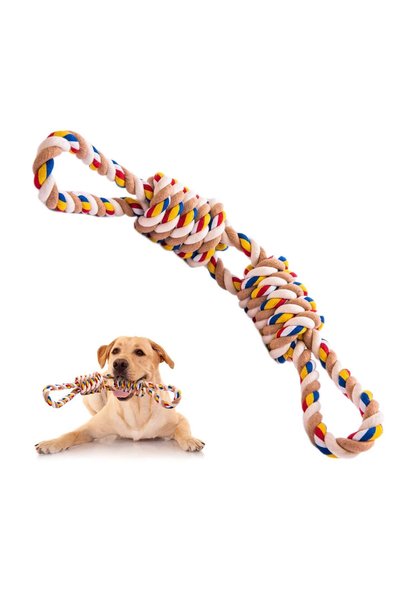 ASKIND Aggressive Chew Rope Toys for Medium Large Dogs, Tooth Cleaning Chew Toys