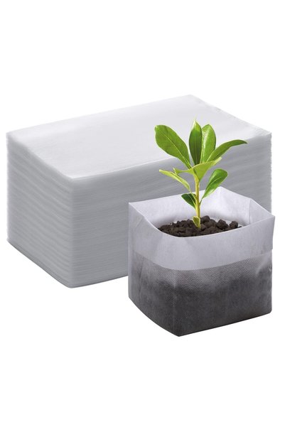 Generic Biodegradable Seedling Bags, 120 Pieces, Non-Woven, 24.9x27.9 cm, Thi...