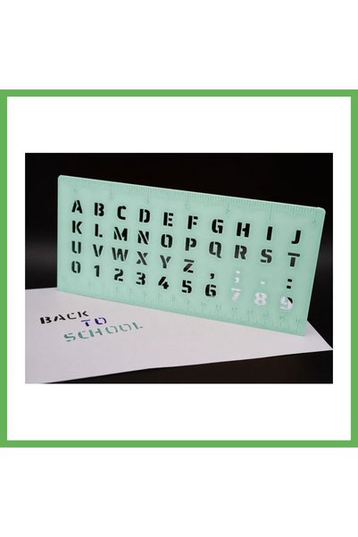 TheGencoo 3D Printing Alphabet, Numbers, and Ruler Template - Writing and Dra...