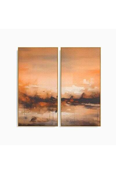 Luxcanva Set 2 Tablouri Canvas Lumina Si Intuneric 100x100 cm (2 x 50x100) cu...